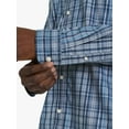 thumbnail image 5 of Chaps Men's & Big Men's Long Sleeve Flex Twill Yarn-Dye Woven Shirt, Sizes S-3XL, 5 of 8
