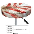 thumbnail image 4 of Daiia Patriotic Butterfly Floral Stool Covers Round,Round Bar Stool Covers Waterproof Bar Chair Covers Washable Stool Cushion Slipcover for 12-14 Inch Chair-13 inch, 4 of 7