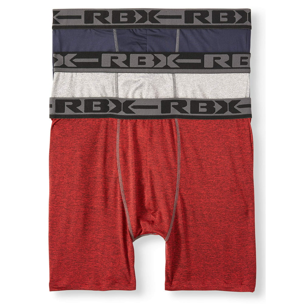 RBX - RBX Men's Performance Boxer Briefs, 3-Pack - Walmart.com ...