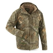 Guide Gear Mens Silent Adrenaline II Insulated Hunting Jacket, Tactical Jacket, Outdoor Jacket and Rain Jacket for Men
