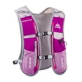 thumbnail image 4 of Mochila hidratación 5L color rosa neón, ideal para correr o ciclismo nocturno con material reflectante., 4 of 5