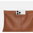 thumbnail image 6 of Hammitt Women's VIP Large Leather Purse With Strap Mahogany Pebble/Brushed Gold Red Zip, 6 of 6