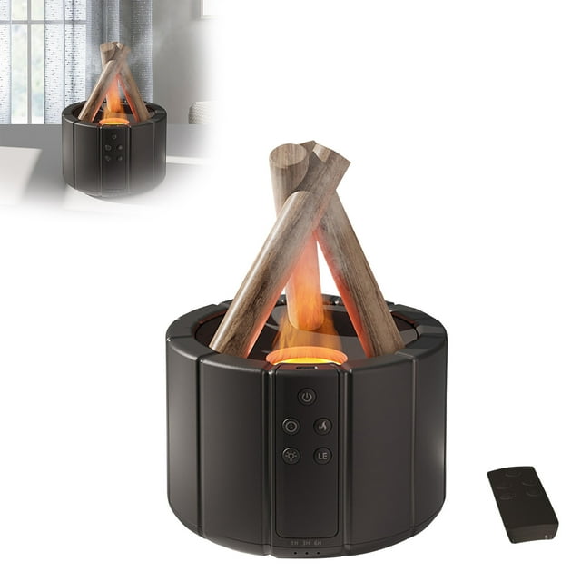 Bonfire Diffuser Mini Bonfire Humidifier Bonfire Air Mist Humidifier Bonfire Oil Diffuser Bonfire Diffuser With Remote Control For Home Floor Humidifiers Hot Mist Butter And Oil Infuser compatible