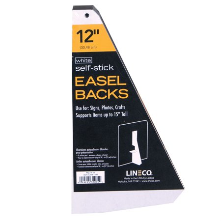 UPC: 0099295320054 | Lineco Self Stick Easel Backs white 12 in. pack of 25