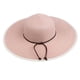 thumbnail image 2 of Mujer Lady Floppy Sun Hat Wide Brim Beach Cap Plegable Rosado Soledad Sombrero de paja de mujer, 2 of 9