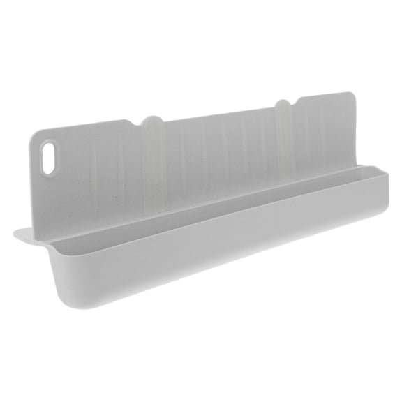 Hemoton Kitchen Sink Splash Guard with Storage Tray Silicone High-Walled Water Barrier Kids Bath Tub Shelf and Organizer for Baby Bath Toys