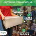 thumbnail image 4 of Swooc Games® - Premium Giant Tower Game w/ 3-in-1 Straightener, Table & Storage Box - 90% Faster Set Up w/ Transforming Box & Straightener - Starts At 2-4ft - Grows To Over 6ft - Large Outdoor Games, 4 of 8