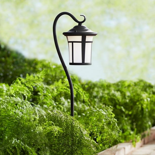John Timberland Textured Black Led Carriage Landscape Light With John Timberland Textured Black Led