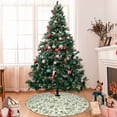 thumbnail image 7 of Rateoe Green Rabbit Print Christmas Tree Skirt 30" for Xmas Holiday New Year Party Circle Tree Mat Ornaments Decoration, 7 of 7
