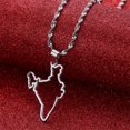 thumbnail image 2 of HAHDAXIA Outline India Map Pendant Necklaces Silver Gold Charms Indian Jewelry, 2 of 2