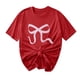 thumbnail image 1 of Primavera Top Mujeres Moda Casual Nueva Cinta de Arco Impresa Cuello Redondo Camiseta de Manga Corta, Camiseta de Cuello Tripulado, 1 of 8