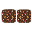 thumbnail image 7 of Naloa Woodland Mushroom with Flowers and Berries 2 Piece Foldable Car Sun Shades, Car Windshield Sunshade, Front Window Sunshade for Car, Truck, SUV - Small, 7 of 7