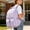 purple, variant on Large Capacity Waterproof Nylon Backpack, Plaid Casual Daypack with Multi-Pockets, Lightweight 3-Way Carry Bookbag for Daily Commute
