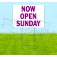 thumbnail image 1 of Now Open Sunday (18" x 24") Yard Sign, Includes Metal Step Stake, 1 of 6