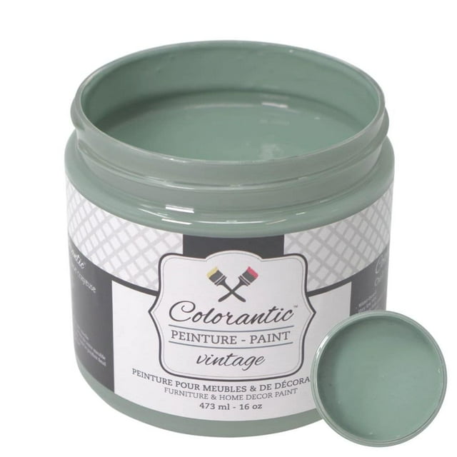 Colorantic | BOREAL MOSS Chalk Paint Based for Furniture DIY - MEDIUM GREEN - 16 oz