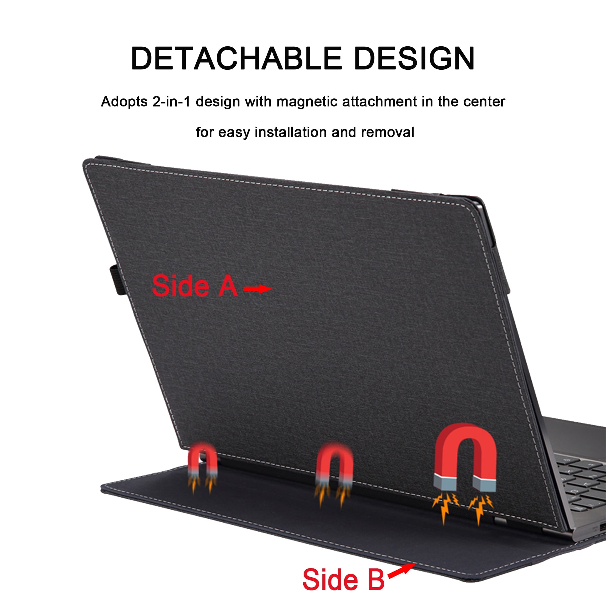 Laptop Case Cover for HP Envy x360 2-in-1 Laptop 16-ad 16z-ad 16-ac 16t-ac & for HP Zbook Firefly 16 Inch G11,PU leather Protective Bag Notebook PC Sleeve With heat dissipation holes