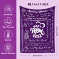 thumbnail image 6 of Mothers Day Birthday Gifts for Mom - Gifts for Moms from Daughter Son - Christmas Valentines Day Birthday Blanket Gift for Moms - Best Mom Ever Presents - Presents for Mother Blanket 50"x60" Purple, 6 of 7