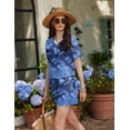 thumbnail image 5 of Ekouaer 2 Pack Womens Pajama Sets Short Sleeve Top with Shorts Soft Comfy Loungewear Sleepwear, 5 of 6