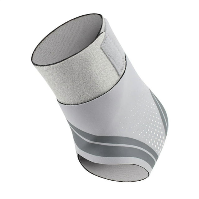Sports Ankle Brace, Ankle Wrap Support, Ankle Protector Wrap, Breathable Gray Right