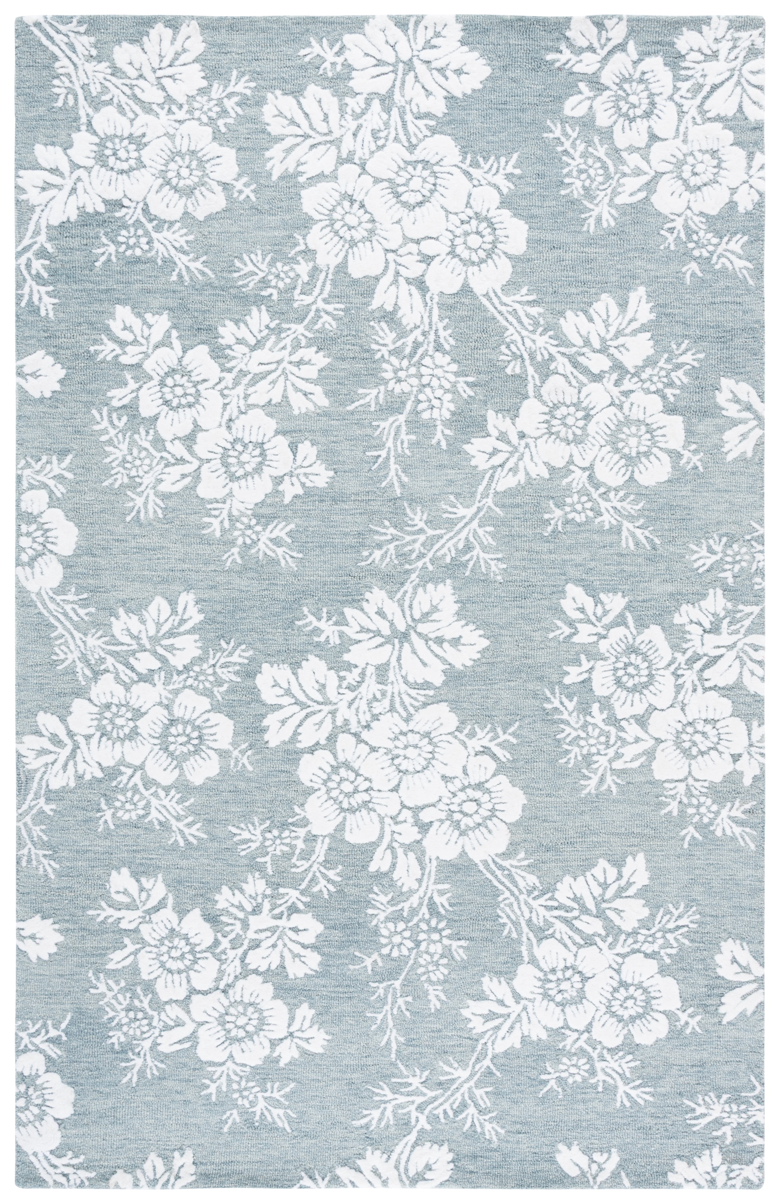 Safavieh Glamour Declan Floral Area Rug, Blue/Ivory, 5' x 8'