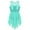 Mint Green, variant on Alvivi Big Girls' Sequins Irregular Lyrical Ballet Dance Dress Performance Competition Dancewear Light Blue 8