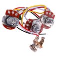 thumbnail image 3 of Arnés de cableado de guitarra, kit de potenciómetro de guitarra Potenciómetro de guitarra de jazz Arnés de cableado de tono de volumen Funcionalidad inteligente, 3 of 8