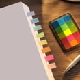 thumbnail image 4 of 5-Color Sticky Page Markers Set with Portable Plastic Case, Macaron Index Tabs for Books and Notebooks, 3.07 X 2.2 Inches, 4 of 6