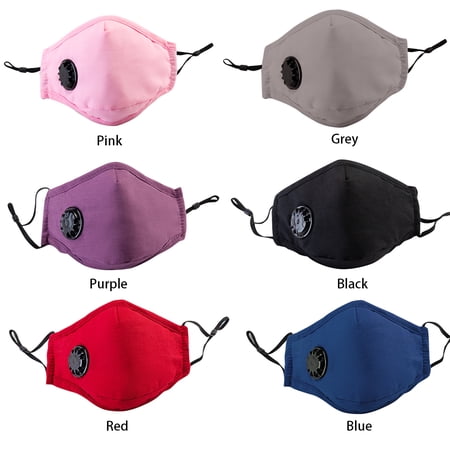 1PCS Face Mask + 2PCS PM2.5 filters Washable Reusable Anti-fog PM2.5