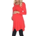 thumbnail image 2 of White Mark Women's Maternity Kayla Tunic Top, 2 of 4
