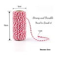 thumbnail image 3 of Décorations de Noël Rouges et Blanches 656 Pieds/200m Corde de Rangement Durable Parfaite pour Décoration de Noël 2 Pcs Décorations de Noël Rouges et Vertes, 3 of 3