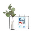 thumbnail image 1 of Symbole National de Finlande Motif Vase Suspendu en Verre Transparent Décoration Bouteille, 1 of 2