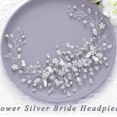 thumbnail image 4 of Enredadera de pelo de boda con patrón floral con diadema nupcial de perlas para mujeres y niñas, 4 of 4