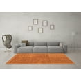 thumbnail image 3 of Ahgly Company Indoor Square Abstract Orange Modern Area Rugs, 3' Square, 3 of 4