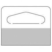 SOUTHERN IMPERIAL RHT-1091-SH500 Delta Hole Hang Tab, Plastic, Clear, For 14 oz Packaging