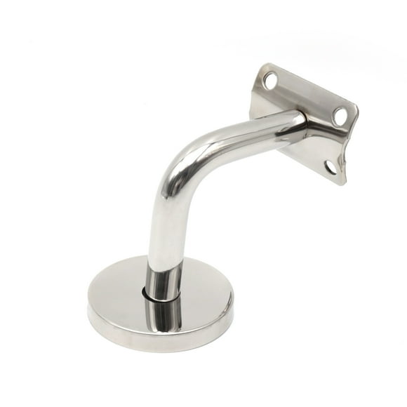 304 Stainless Steel Handrail Bracket for Staircase Railing Wall Bracket Wood Railing Silver (4 Pieces),140g