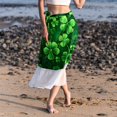 thumbnail image 6 of Saint Patrick's Day Chiffon Summer Beach Dress with Polyester Straps for Women, 6 of 6