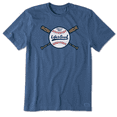 thumbnail image 1 of Wrigley Field x Life is Good® 'Cross Bat' Tee, 1 of 2