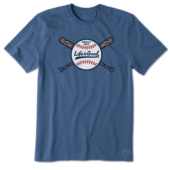Wrigley Field x Life is Good® 'Cross Bat' Tee