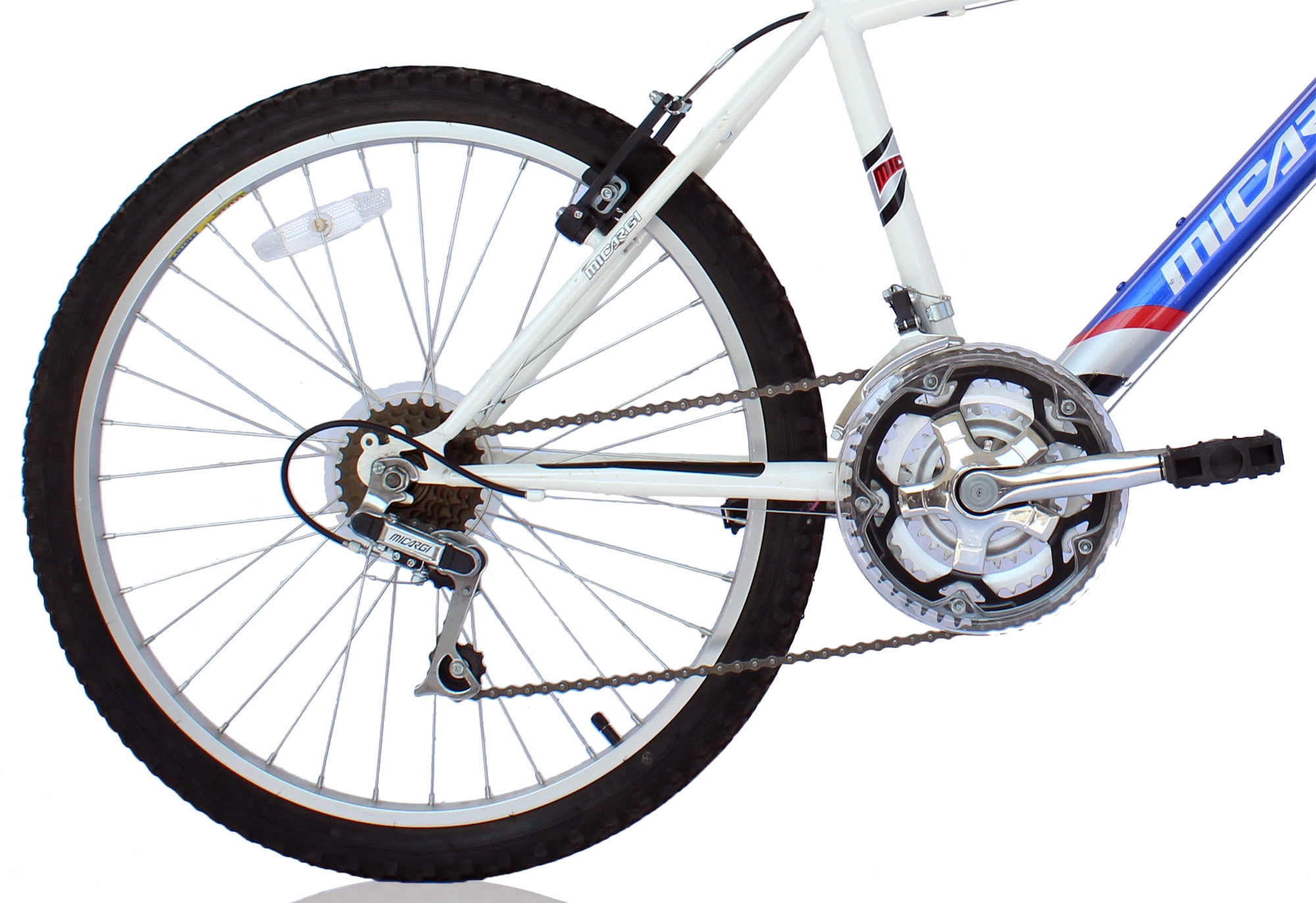 Wonder Wheels 24 In. Mtb 18 Speed Bicycle, Bike, Steel Frame Alloy Rims 36 H - Blue