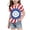 B Dark Blue, variant on ITSAME Independence Day Graphic Tees for Girls American Flag Patriotic Tops Kids 4th of July T-Shirts Brown Size 3-4