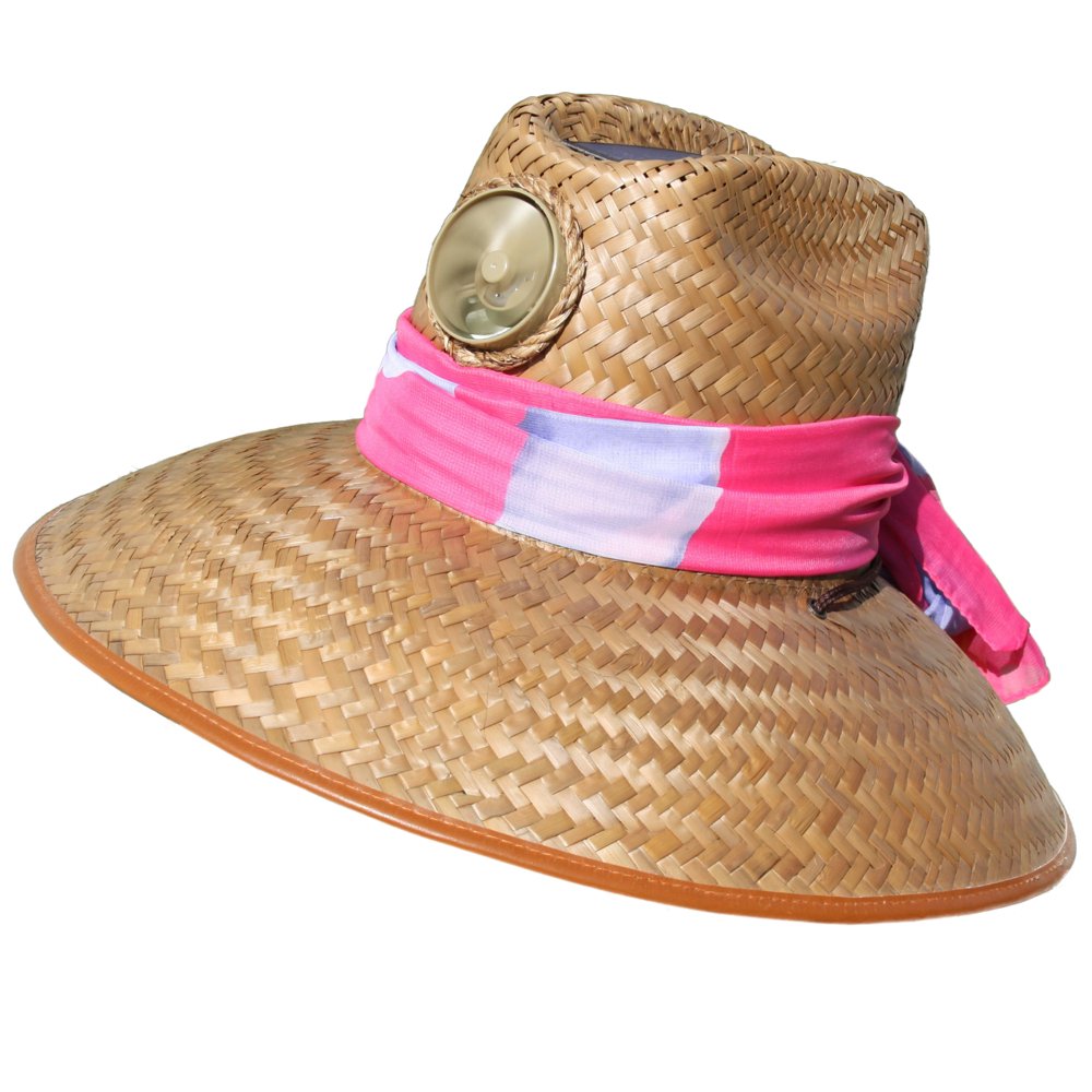 Kool Breeze Solar Hat Kool Breeze Solar Cooling Straw Hat Lady's