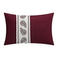 thumbnail image 6 of Chic Home Mason 8-Piece Applique Comforter Set, King, Burgundy, 6 of 7