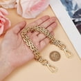 thumbnail image 3 of 2Pcs Purse Strap Extender Golden Metal Bag Replacement Chain Wide Thick Crossbody with Swivel Clasps for DIY Handbag DIY 30cm, 3 of 9