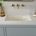 thumbnail image 3 of DeerValley DV-1U0085 Ally 21" X 15" Undermount Bathroom Sink in Bone Vitreous China with Overflow, 3 of 11