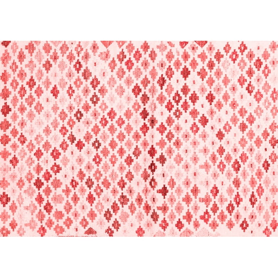Ahgly Company Indoor Rectangle Southwestern Red Country Area Rugs, 2' x 4'