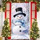 thumbnail image 4 of xihome Cortina de puerta navideña con muñeco de nieve, tela decorativa colgante, 180x90cm, nailon, para fiestas y eventos festivos., 4 of 6