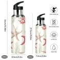 thumbnail image 2 of Yayeee 33oz Insulated Water Bottle Double Wall Stainless Steel with Flip Straw Lid, Brown Starfish, 2 of 7