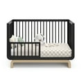 thumbnail image 6 of Storkcraft Santorini 5-in-1 Convertible Baby Crib, Black with Driftwood, 6 of 21