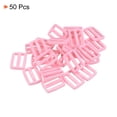 thumbnail image 3 of Unique Bargains 1 Inch Tri-Glide Slide Buckles Webbing Strap Fastener, Pink, 50 Pack, 3 of 5