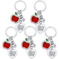 thumbnail image 1 of Czcpp-5 Pcs Porte-Clés Enseignant Cadeaux d'Appréciation Cadeau Enseignant Porte-Clés Merci Cadeau de Collation des Grades pour Enseignants, 1 of 4